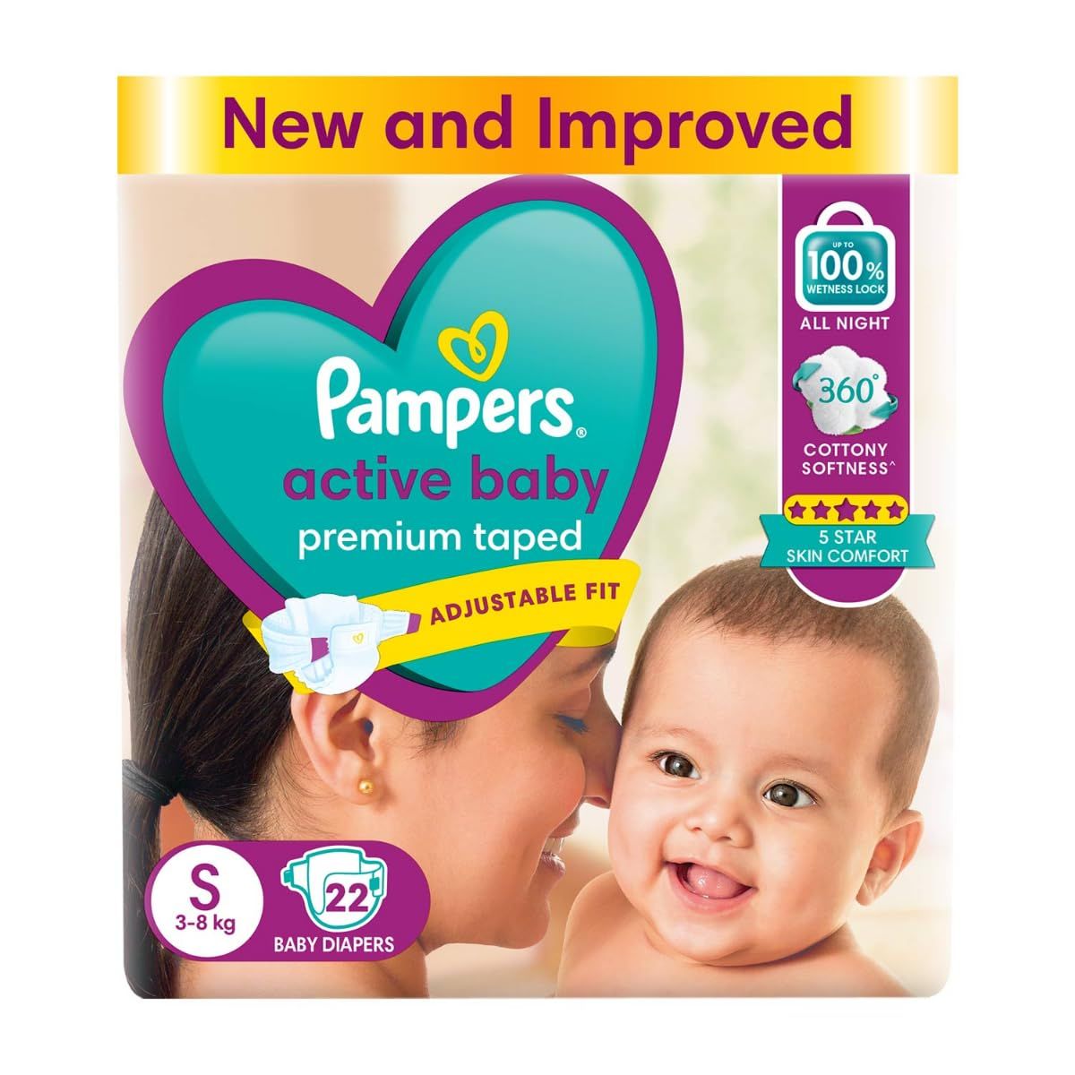 PAMPERS TAPE SM 22'S(12)-2240/=