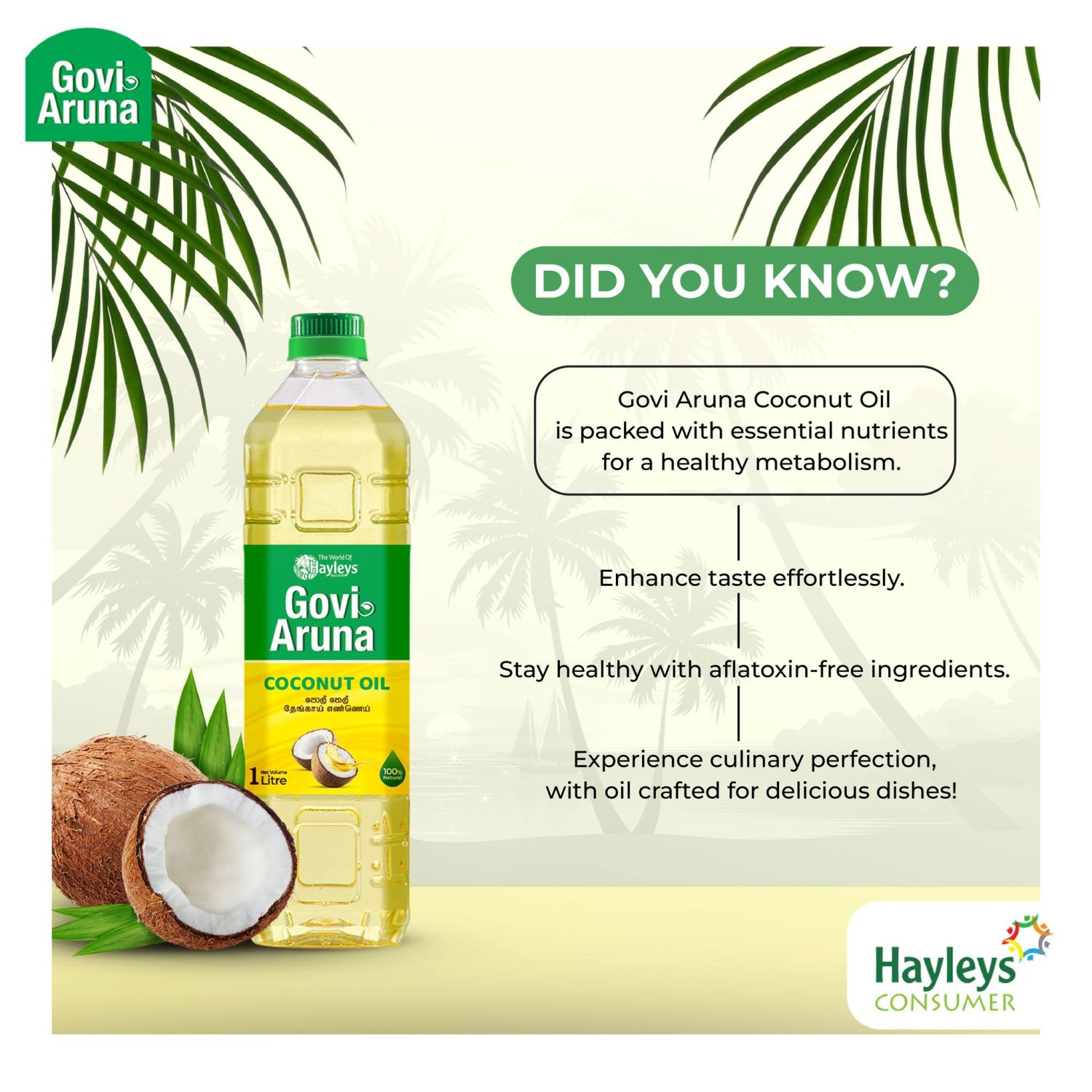 SUN UP COCONUT OIL 1000ML+BAG FR(6)-1590
