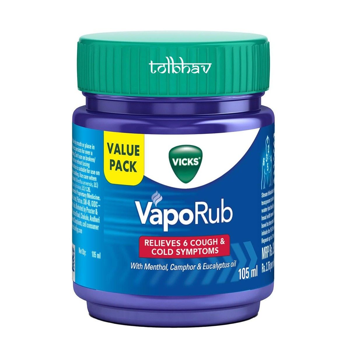 VICKS VAPORUB 105ML (72)-1390/=
