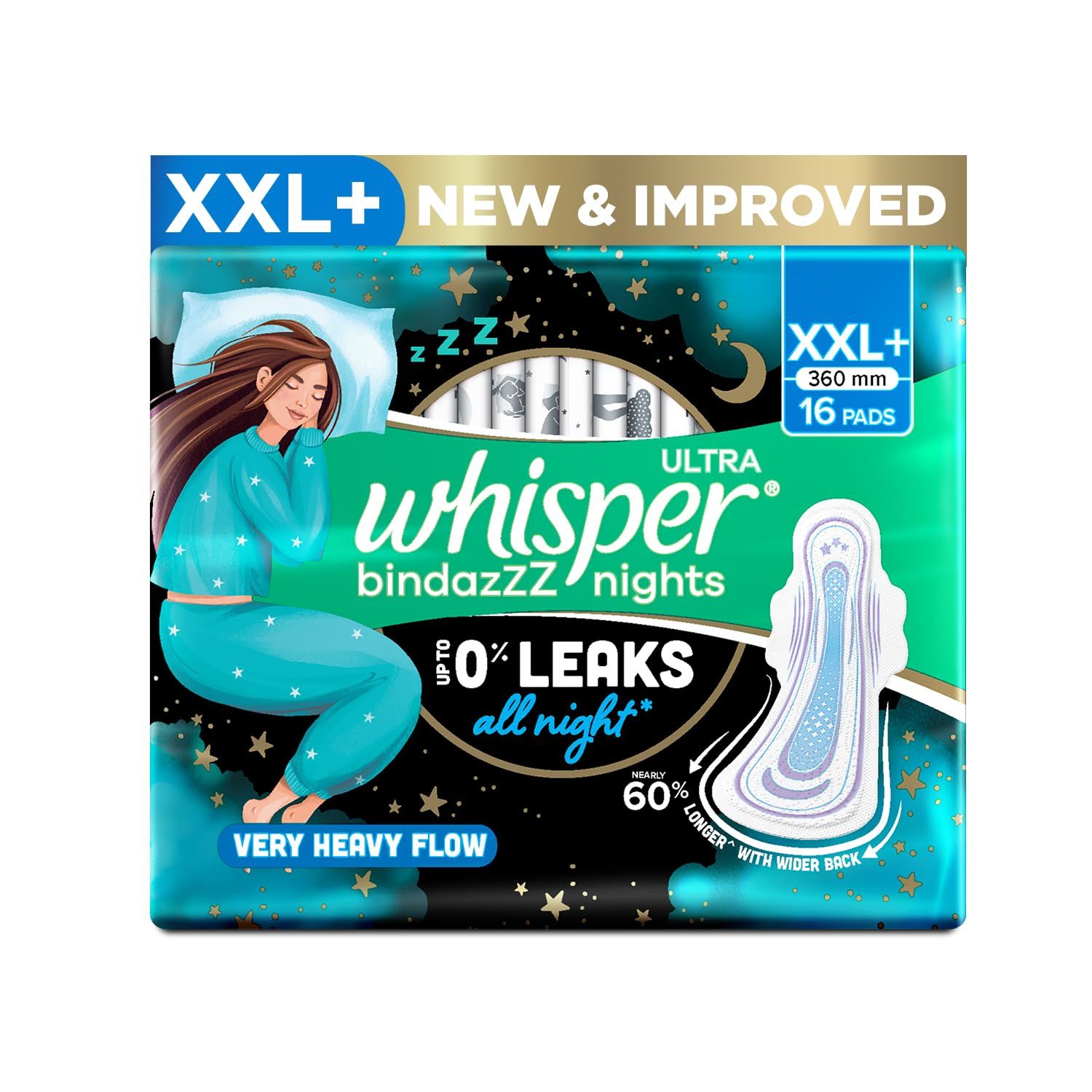 Whisper Heavy Flow Over Night 16 s