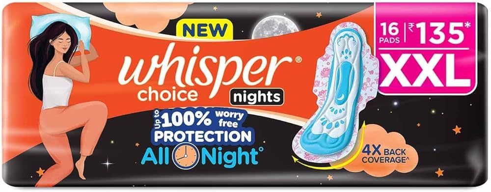 Whisper H/F 16s @ Rs.300/=