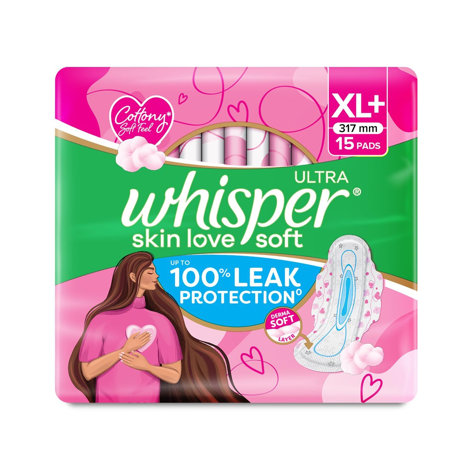 WHISPER SOFT XL15+SOFT XL 6 FREE(24)595/