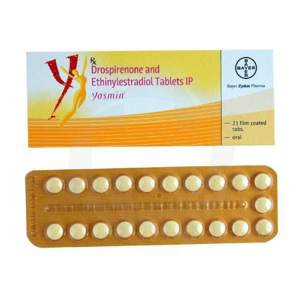 Yasmin tablets 21's Drospirenone 3mg + Ethynylestradiol 0.03