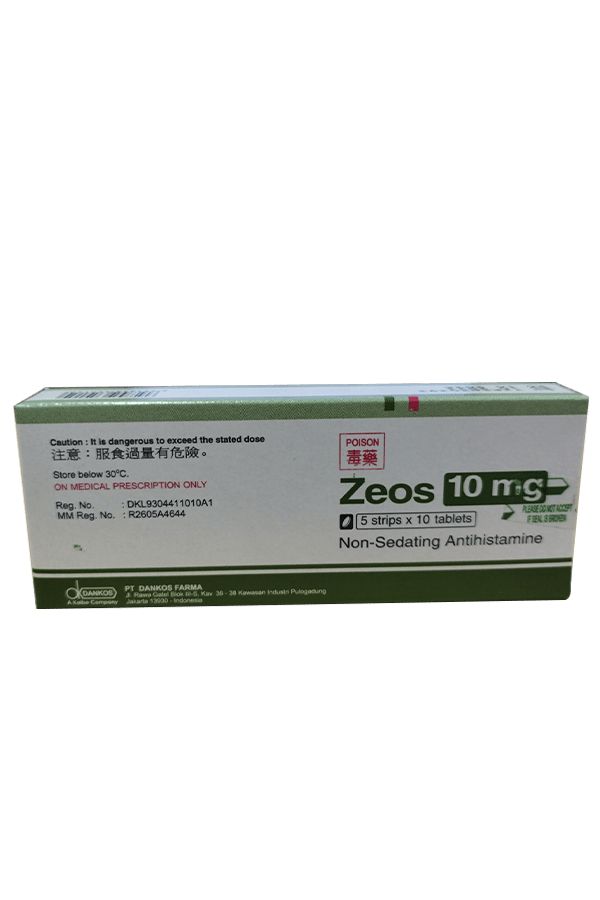 Zeos Tablets 10Mg ,5 X 10'S